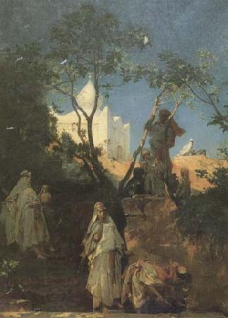 Gustave Guillaumet Ain Kerma (source du figuier) smala de Tiaret en Algerie (mk32) China oil painting art